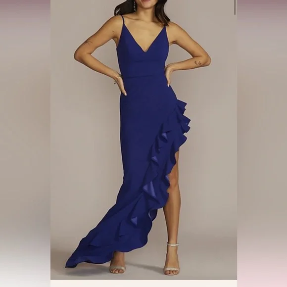 Blue Ruffle Dress - Picture 1 of 1